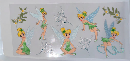 Fairy UV DTF Wrap | Pixie Aesthetic Cup Wrap | Cottagecore Fairy Glass Can Transfer | 16oz Libbey Wrap