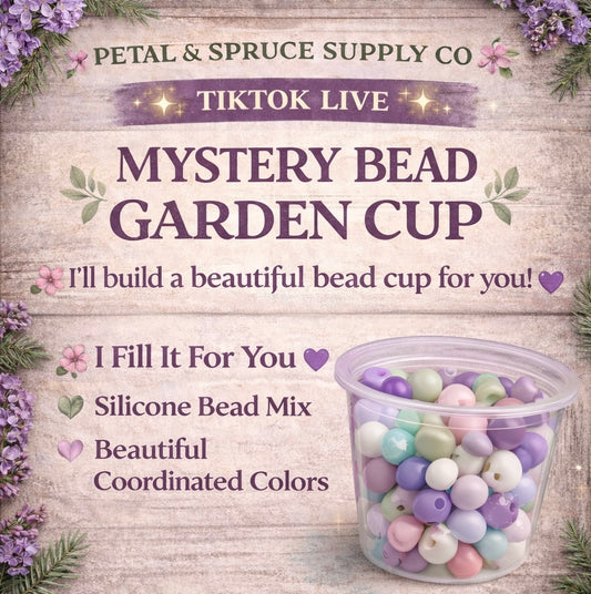 🌸 Mystery Bead Garden Cup – Silicone Mix (I Fill It For You!)