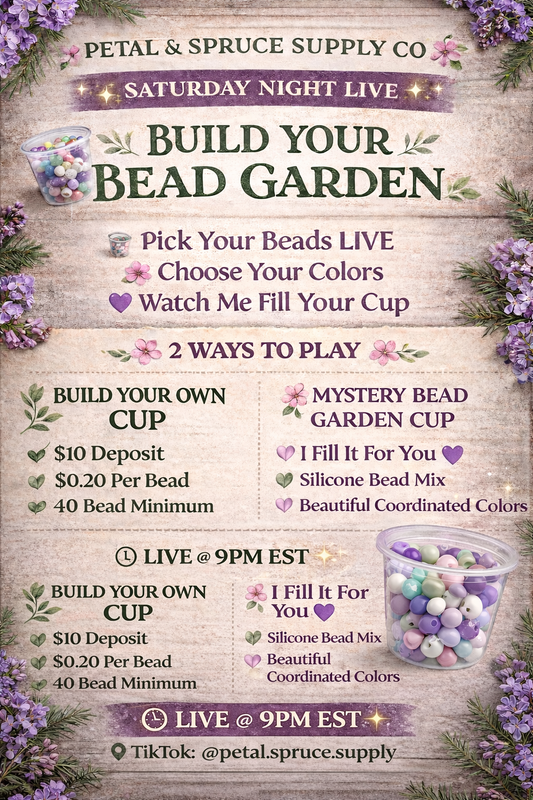 Bead Garden Cup Deposit – Build Your Own (TikTok Live)