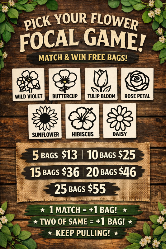 Pick Your Flower Focal Game 🌸 | Mystery Focal Bags + FREE Bonus Wins!