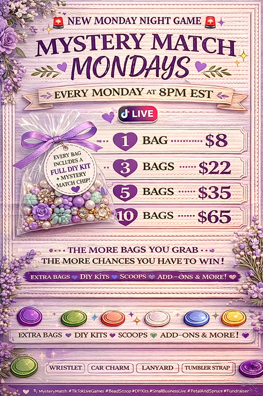 Mystery Match Mondays 💜 DIY Supply Game + Camp Fundraiser | Live @ 8PM